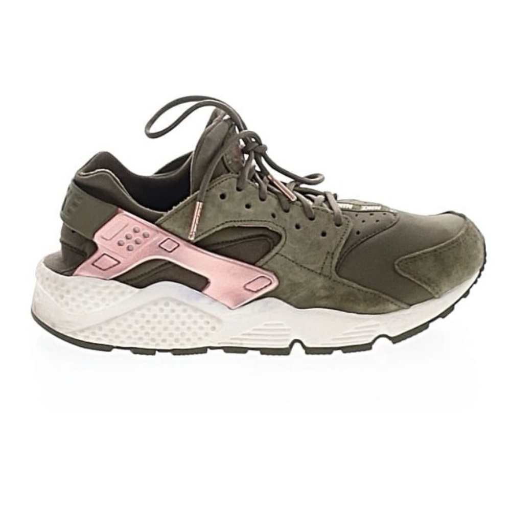 NIKE Olive Green Women's Athletic Sneaker with gold Accent 9.5